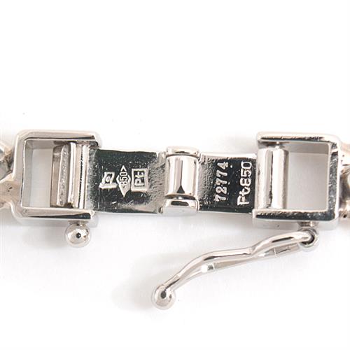 喜平 ネックレス PT850 8面カット 50g 40cm 造幣局検定刻印入 メンズ レディース チェーン プラチナ PT 中古