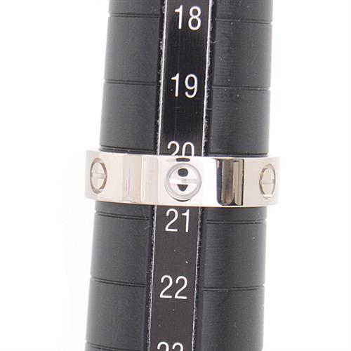 カルティエ 指輪 メンズ ラブ リング 61号 実寸20.5号 ホワイトゴールド Cartier 750WG 中古