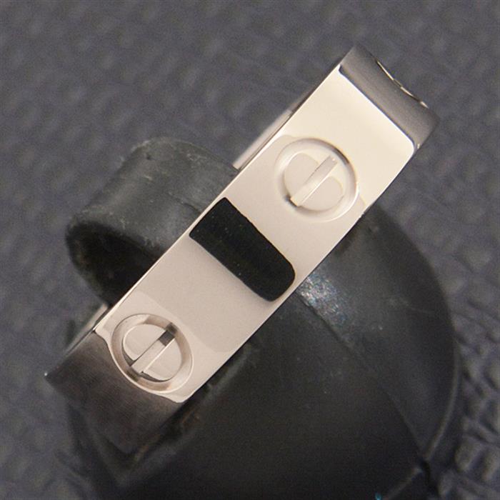 カルティエ 指輪 メンズ ラブ リング 61号 実寸20.5号 ホワイトゴールド Cartier 750WG 中古