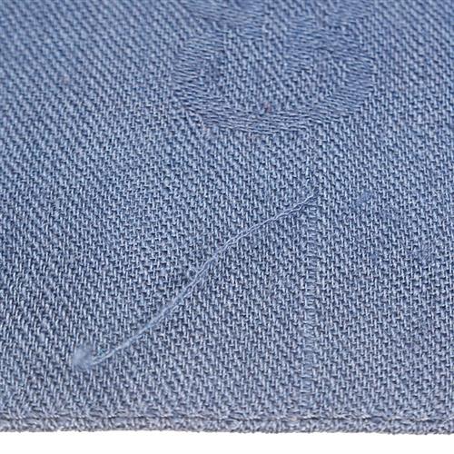 グッチ 服飾小物 メンズ レディース GG刺繍 ストール GG柄 マフラー ショール クリーニング済 ブルー GUCCI 中古