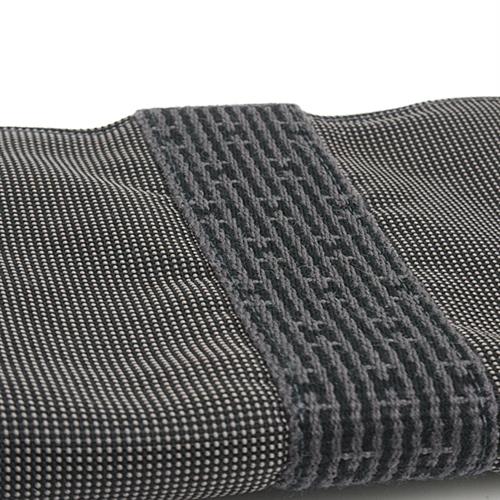 エルメス 財布 メンズ エールライン パースGM ラウンドファスナー長財布 オーガナイザー キャンバス グレー×ブラック HERMES 中古