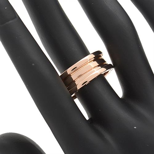 ブルガリ 指輪 メンズ ビーゼロワン B-ZERO1 リング 65号 実寸24号 ピンクゴールド BVLGARI 750PG 中古