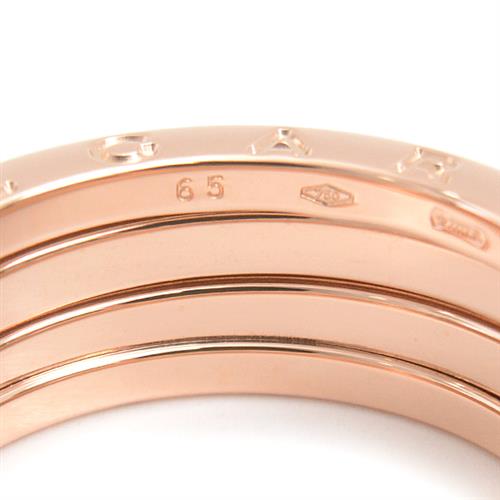 ブルガリ 指輪 メンズ ビーゼロワン B-ZERO1 リング 65号 実寸24号 ピンクゴールド BVLGARI 750PG 中古