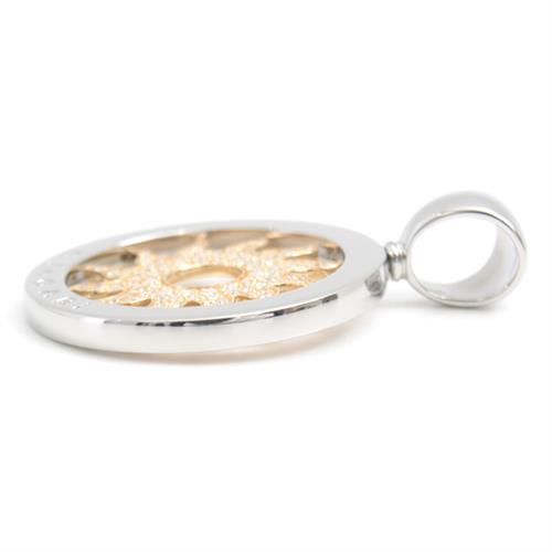 ブルガリ ペンダント メンズ トンドサン パヴェダイヤモンド ペンダントトップ ステンレス ゴールド BVLGARI SS×750YG 中古