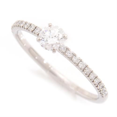 カルティエ 指輪 レディース エタンセル ダイヤ リング 12号弱 D0.27ct D-VVS2-3EX プラチナ Cartier PT950 中古
