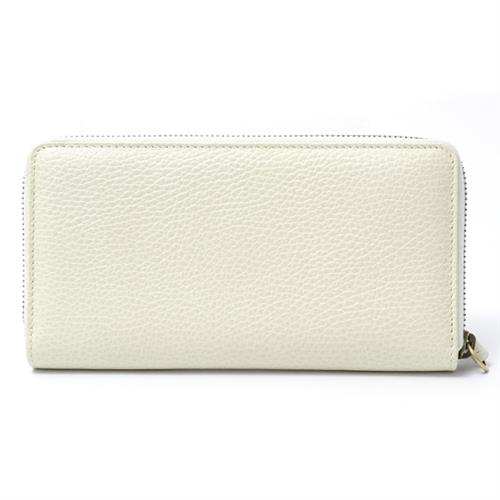 グッチ 財布 レディース ガーデン ラウンドファスナー長財布 バタフライロゴ オフホワイト 516941 GUCCI 中古
