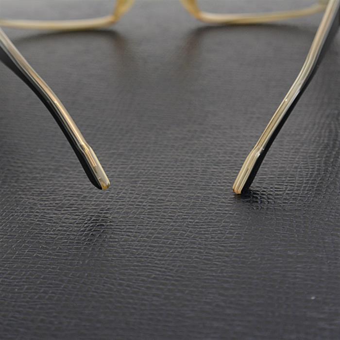 カザール 眼鏡 メンズ テンプルロゴ スクエアフレーム サングラス ブラック CAZAL MOD303 中古