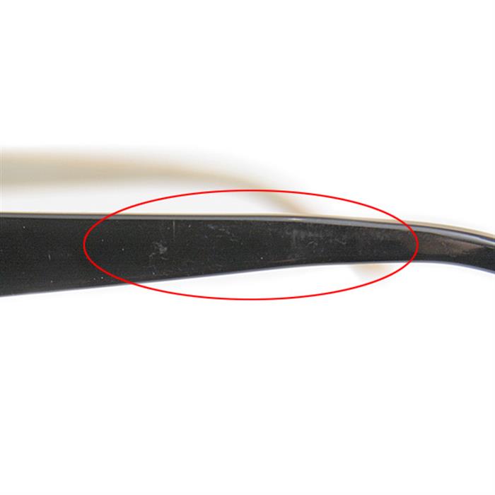 カザール 眼鏡 メンズ テンプルロゴ スクエアフレーム サングラス ブラック CAZAL MOD303 中古