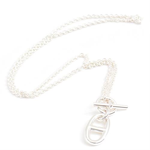 エルメス ネックレス レディース シェーヌダンクル アミュレット シルバー HERMES SV925 中古