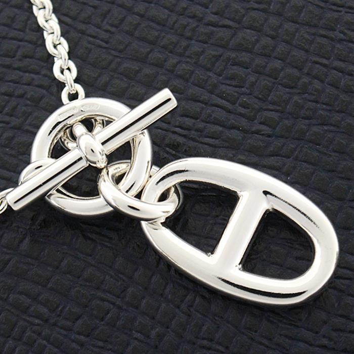 エルメス ネックレス レディース シェーヌダンクル アミュレット シルバー HERMES SV925 中古