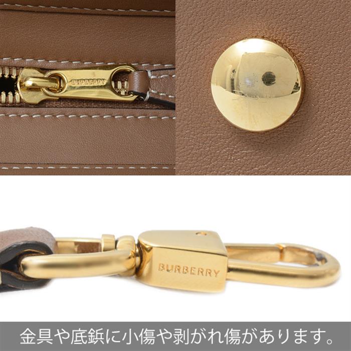 バーバリー バッグ レディース ポケットコレクション 2WAY ショルダー ハンドバッグ ブラウン BURBERRY 中古