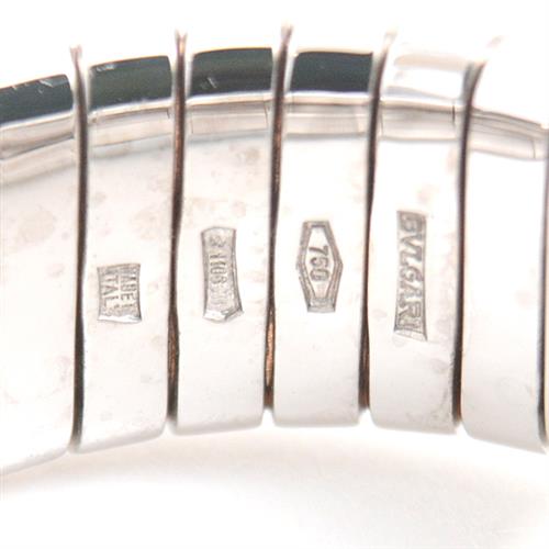 ブルガリ 指輪 メンズ ブルガリブルガリ トゥボガス オニキス リング 18号 ホワイトゴールド BVLGARI 750WG 中古