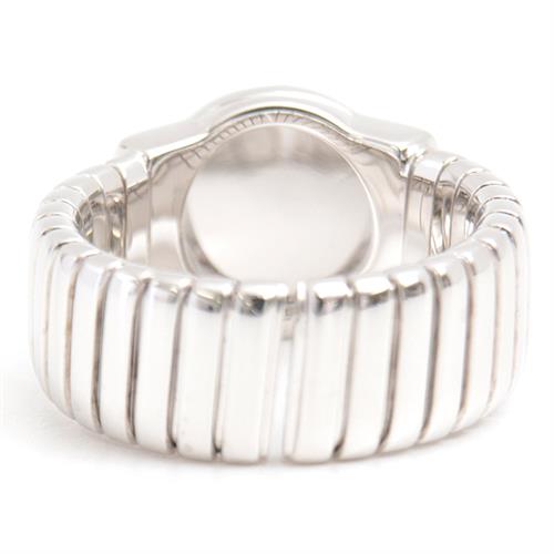 ブルガリ 指輪 メンズ ブルガリブルガリ トゥボガス オニキス リング 18号 ホワイトゴールド BVLGARI 750WG 中古