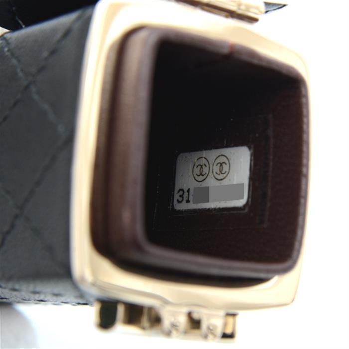 シャネル バッグ マトラッセ チェーン リップスティック ケース ココマーク ブラック CHANEL 中古