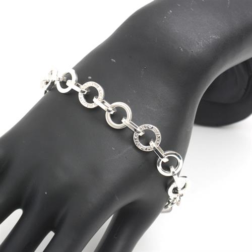 ブルガリ ブレス メンズ ブルガリブルガリ ロゴ サークル ブレスレット シルバー BVLGARI SV925 中古