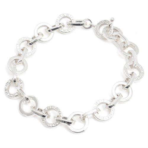 ブルガリ ブレス メンズ ブルガリブルガリ ロゴ サークル ブレスレット シルバー BVLGARI SV925 中古