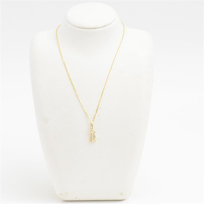 カルティエ ネックレス レディース 2Cチャーム ペンダント イエローゴールド Cartier 750YG 中古