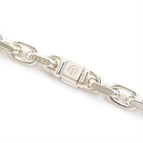 ティファニー ネックレス メンズ メイカーズ ナロー チェーン ネックレス 24インチ シルバー ゴールド TIFFANY SV925×750YG 中古
