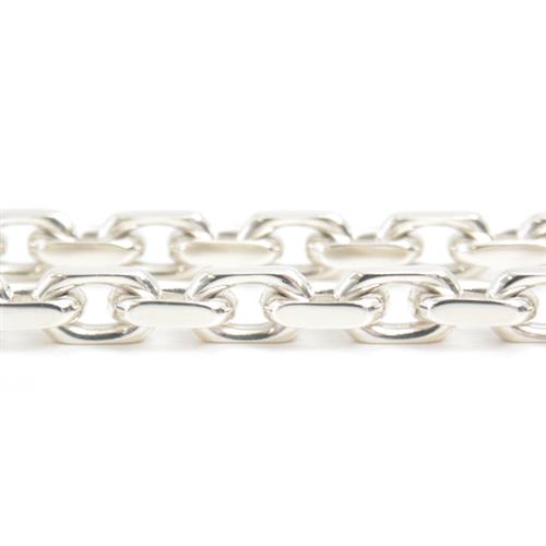 ティファニー ネックレス メンズ メイカーズ ナロー チェーン ネックレス 24インチ シルバー ゴールド TIFFANY SV925×750YG 中古