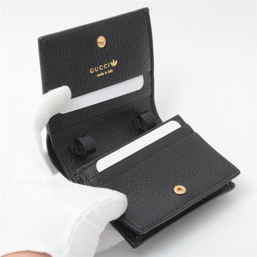 グッチ バッグ メンズ レディース アディダス ホースビッド付き ショルダーウォレット ブラック ホワイト 702248 adidas GUCCI 中古