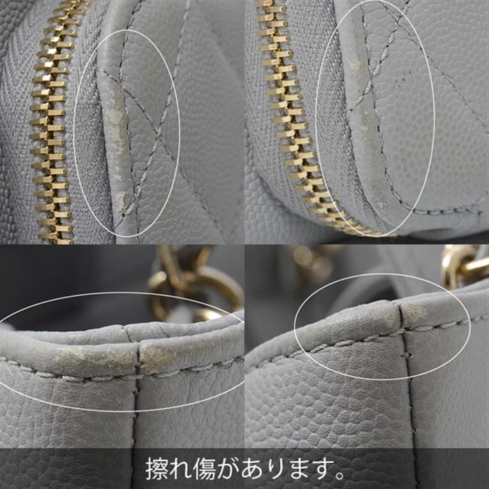 シャネル バッグ レディース アフィニティ ショルダーバッグ ハンドバッグ グレー CHANEL A93795 中古