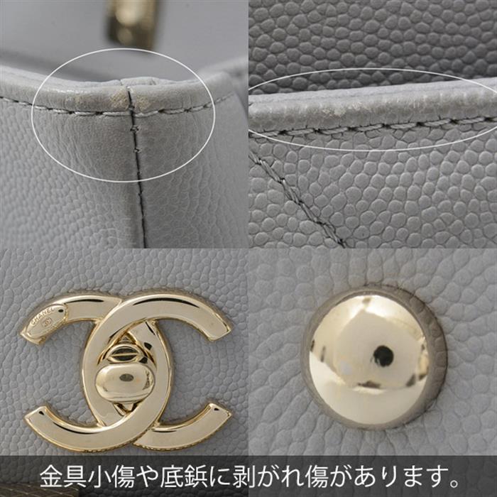 シャネル バッグ レディース アフィニティ ショルダーバッグ ハンドバッグ グレー CHANEL A93795 中古