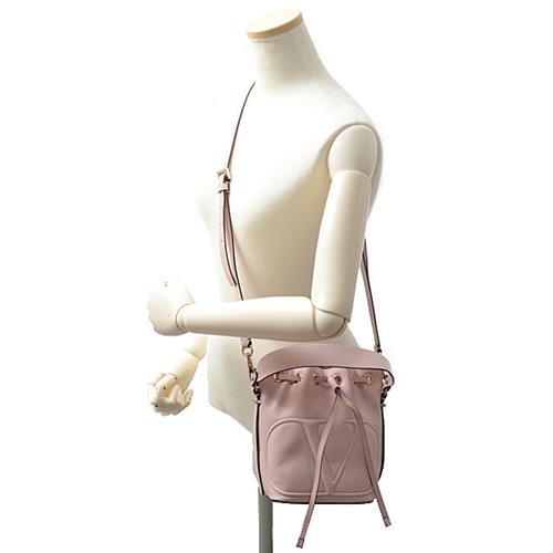 ヴァレンチノ バッグ レディース バケットバッグ ショルダーバッグ 2WAY レザー ピンク VALENTINO 1W9B0G54TTD 中古