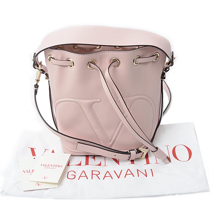 ヴァレンチノ バッグ レディース バケットバッグ ショルダーバッグ 2WAY レザー ピンク VALENTINO 1W9B0G54TTD 中古