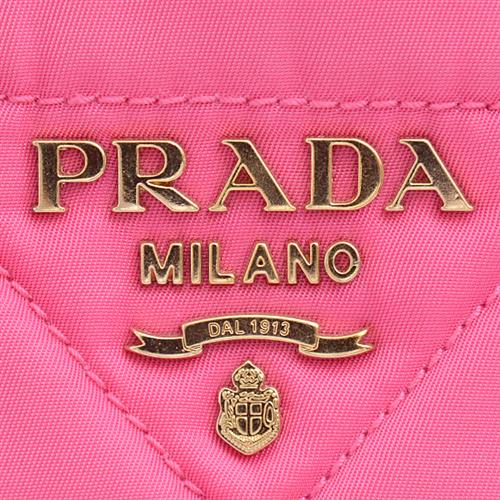 プラダ バッグ レディース パデット 2WAYショルダーバッグ ナイロン ピンク PRADA 中古
