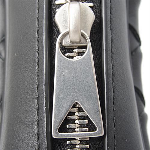 ボッテガヴェネタ バッグ メンズ スモール イントレチャート カメラバッグ ショルダーバッグ ラムスキン ブラック BOTTEGA VENETA 710048 中古