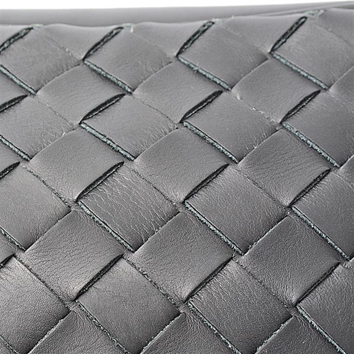 ボッテガヴェネタ バッグ メンズ スモール イントレチャート カメラバッグ ショルダーバッグ ラムスキン ブラック BOTTEGA VENETA 710048 中古