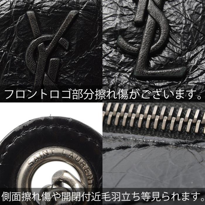 サンローラン バッグ レディース ニキ チェーンショルダーバッグ 2WAY レザー ブラック SAINT LAURENT 中古