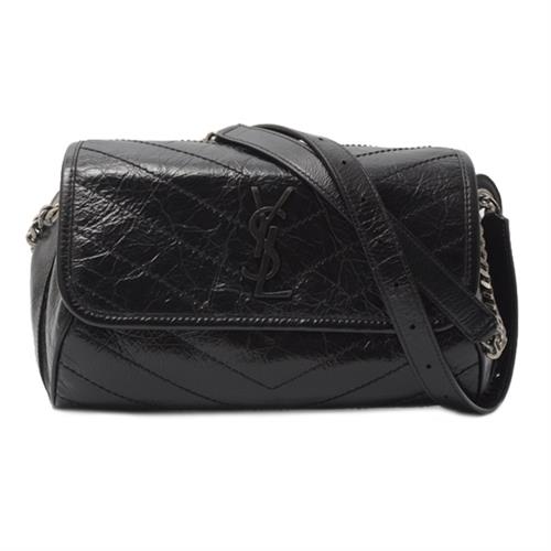 サンローラン バッグ レディース ニキ チェーンショルダーバッグ 2WAY レザー ブラック SAINT LAURENT 中古