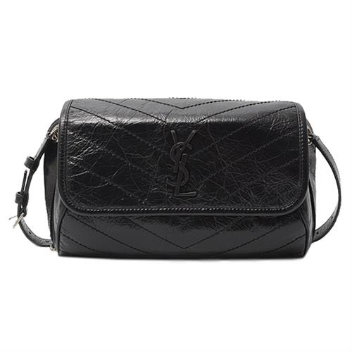 サンローラン バッグ レディース ニキ チェーンショルダーバッグ 2WAY レザー ブラック SAINT LAURENT 中古