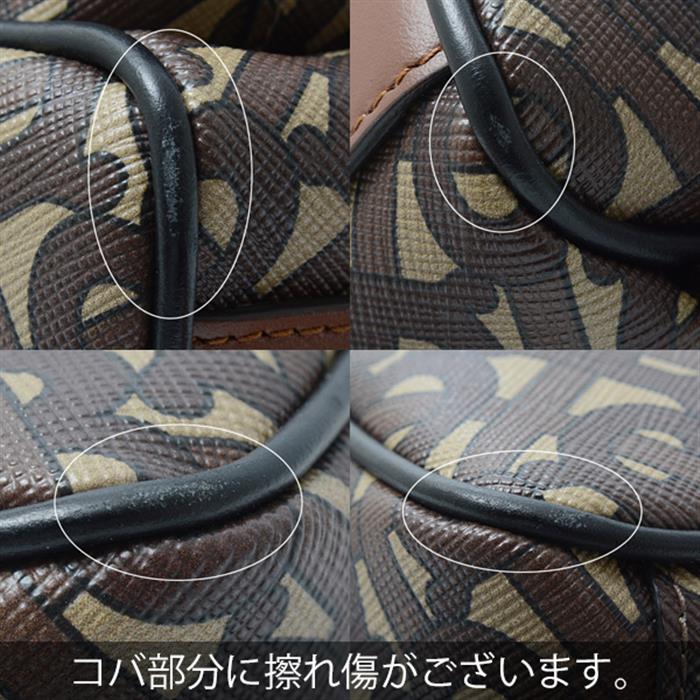バーバリー バッグ レディース TBモノグラム バックパック PVC ブラウン BURBERRY 8019346 中古