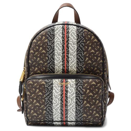 バーバリー バッグ レディース TBモノグラム バックパック PVC ブラウン BURBERRY 8019346 中古
