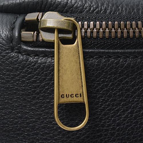 グッチ バッグ レディース シェリー ウエストバッグ ポーチ ブラック レザー GUCCI 527792 中古