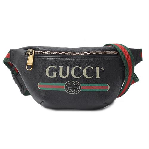 グッチ バッグ レディース シェリー ウエストバッグ ポーチ ブラック レザー GUCCI 527792 中古