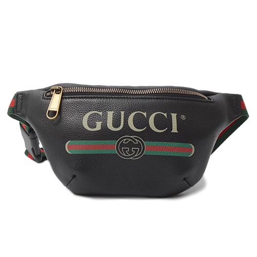 グッチ バッグ レディース シェリー ウエストバッグ ポーチ ブラック レザー GUCCI 527792 中古
