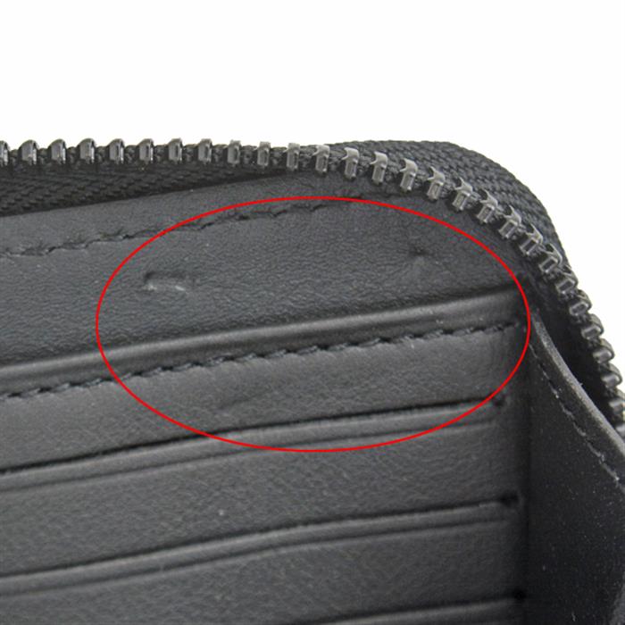 ルイヴィトン 財布 メンズ ジッピーウォレット アエログラム L字ファスナー長財布 ブラック Louis Vuitton M69831 中古