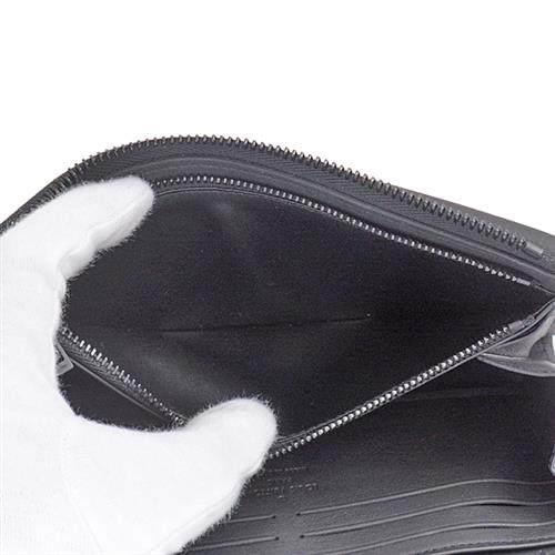 ルイヴィトン 財布 メンズ ジッピーウォレット アエログラム L字ファスナー長財布 ブラック Louis Vuitton M69831 中古