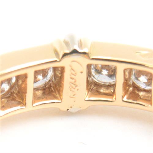 カルティエ 指輪 レディース コンテッサ フルダイヤリング 49号 イエローゴールド Cartier 750YG×WG 中古