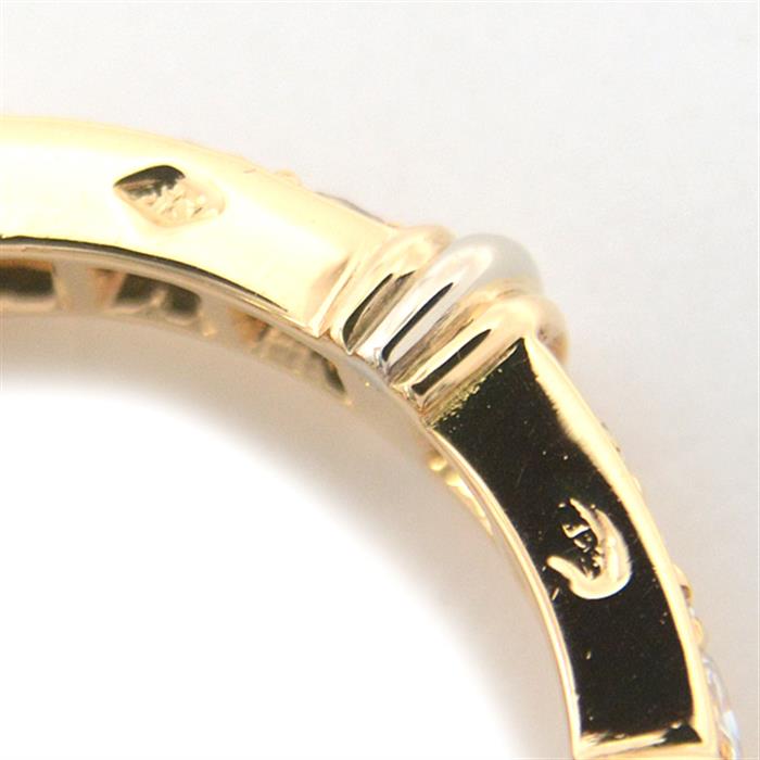 カルティエ 指輪 レディース コンテッサ フルダイヤリング 49号 イエローゴールド Cartier 750YG×WG 中古