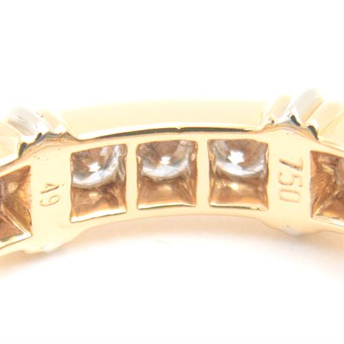 カルティエ 指輪 レディース コンテッサ フルダイヤリング 49号 イエローゴールド Cartier 750YG×WG 中古