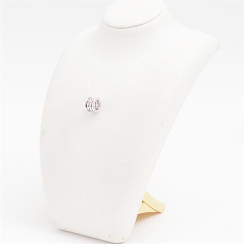 ブルガリ ペンダント レディース メンズ ビーゼロワン B-ZERO1 ペンダントトップ ホワイトゴールド BVLGARI 750WG 中古