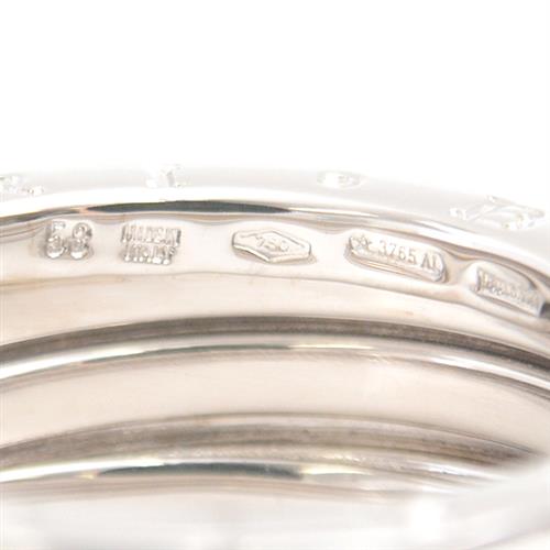 ブルガリ 指輪 メンズ ビー ゼロワン B-ZERO1 リング 58号 ホワイトゴールド BVLGARI 750WG 中古