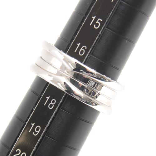 ブルガリ 指輪 メンズ ビー ゼロワン B-ZERO1 リング 58号 ホワイトゴールド BVLGARI 750WG 中古