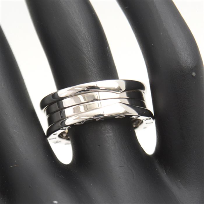 ブルガリ 指輪 メンズ ビー ゼロワン B-ZERO1 リング 58号 ホワイトゴールド BVLGARI 750WG 中古