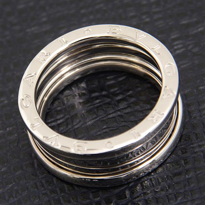 ブルガリ 指輪 メンズ ビー ゼロワン B-ZERO1 リング 58号 ホワイトゴールド BVLGARI 750WG 中古