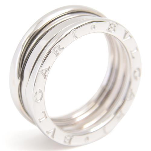 ブルガリ 指輪 メンズ ビー ゼロワン B-ZERO1 リング 58号 ホワイトゴールド BVLGARI 750WG 中古